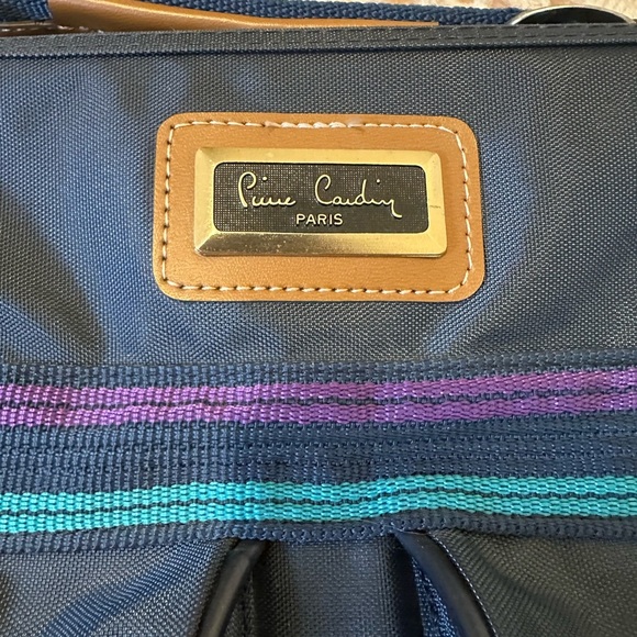 Pierre Cardin Navy Blue Travel Bag Vintage Garment Bag - Picture 2 of 9